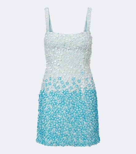 Là Fuori Robe en soie à fleurs et sequins - La Fuori - Modalova