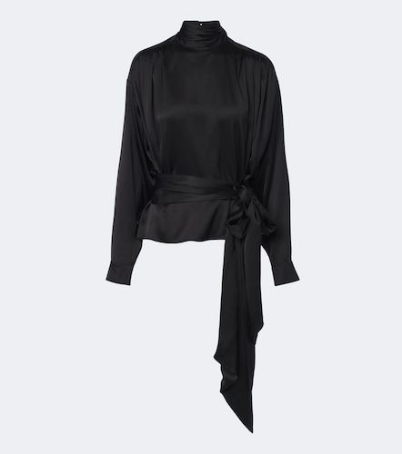 Balmain Blouse en satin de soie - Balmain - Modalova