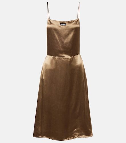 Miu Miu Robe en satin à dos nu - Miu Miu - Modalova