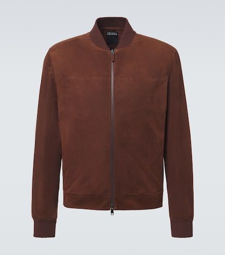 Zegna Veste bomber en daim - Zegna - Modalova