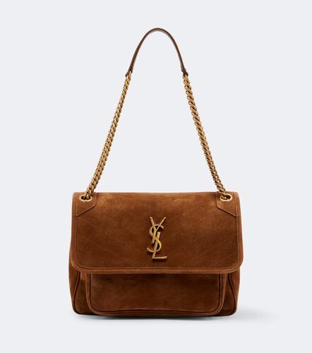 Sac porté épaule Niki Medium en daim - Saint Laurent - Modalova