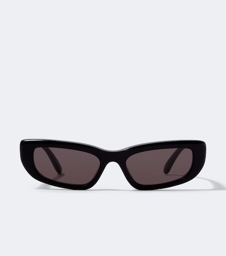 Lunettes de soleil ovales à logo - Balenciaga - Modalova