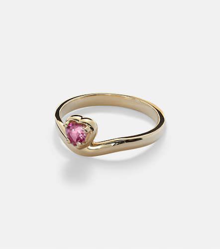 Bague Sweetheart Bonbon Merge en or 10 ct et tourmaline - Stone and Strand - Modalova