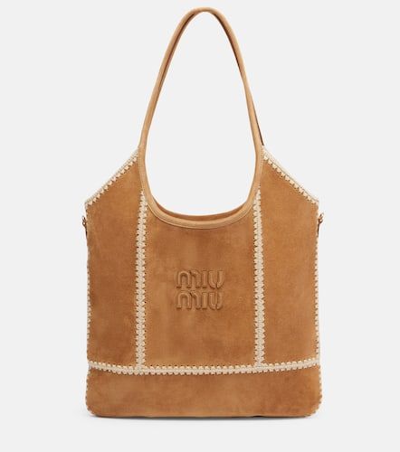 Miu Miu Cabas Ivy Medium en daim - Miu Miu - Modalova