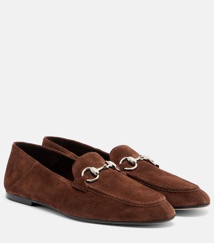 Mocassins Jordaan Horsebit en daim - Gucci - Modalova