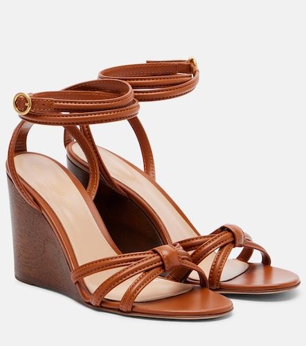 Sandales compensées en cuir - Gianvito Rossi - Modalova