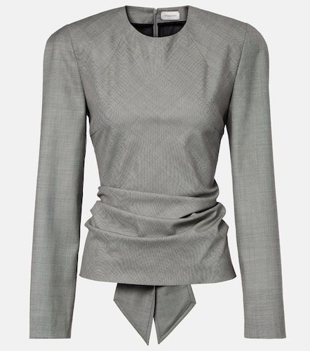 Blouse drapée en laine - Magda Butrym - Modalova