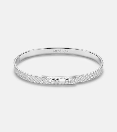 Bracelet Move Noa en or blanc 18 ct et diamants - Messika - Modalova