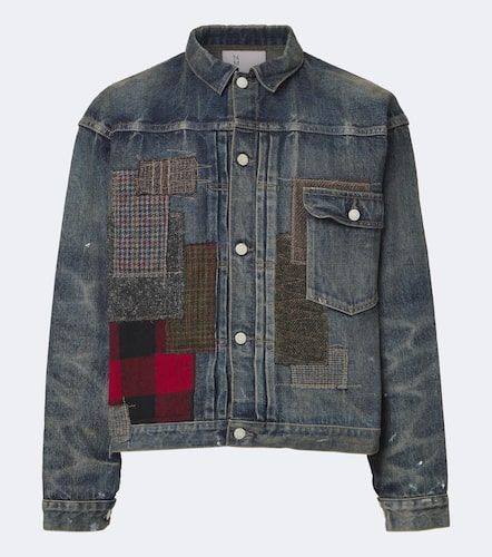 Veste en denim patchwork - Junya Watanabe - Modalova