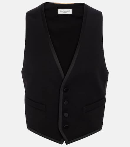 Gilet de costume en laine vierge - Saint Laurent - Modalova