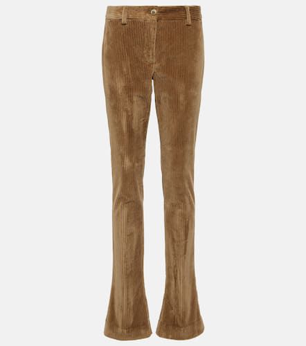 Pantalon slim à taille basse en velours côtelé - Dolce&Gabbana - Modalova