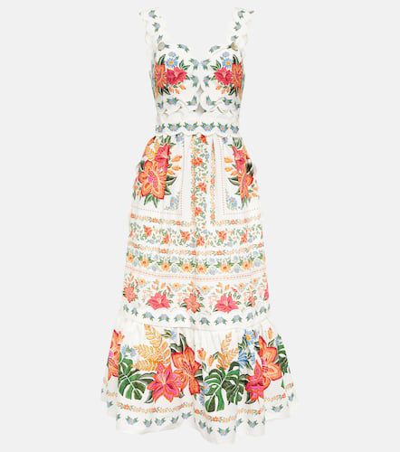 Robe midi en coton à fleurs - Farm Rio - Modalova