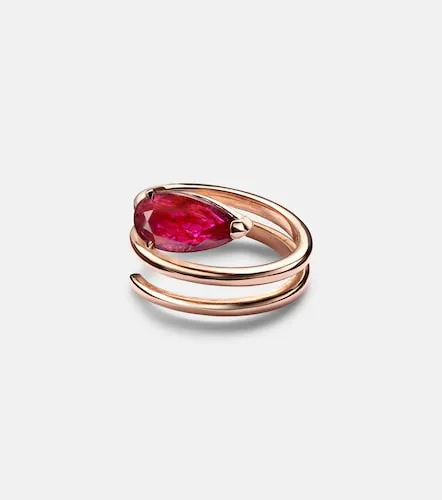 Bague Ruby Pear en or rose 18 ct et rubis - Shay Jewelry - Modalova