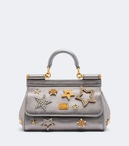 Sac Sicily Small en cuir - Dolce&Gabbana - Modalova