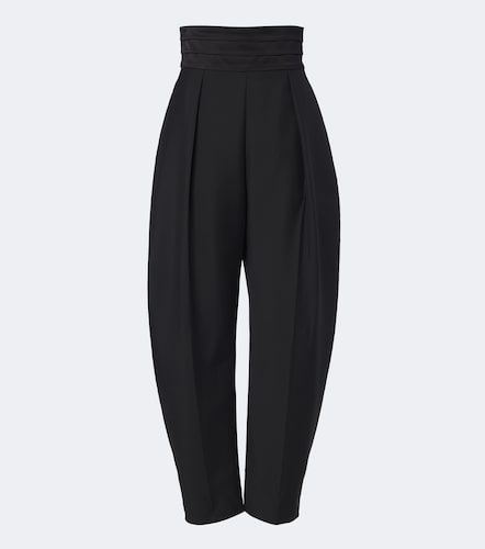 Róhe Pantalon barrel en laine et mohair - Rohe - Modalova