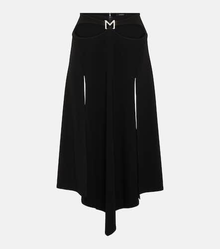 Jupe midi asymétrique à logo - Mugler - Modalova