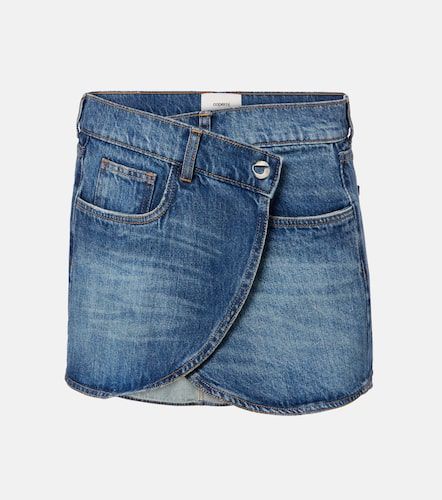 Mini-jupe portefeuille en denim - Coperni - Modalova