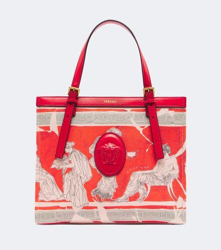 Cabas Rivière Mini en toile à imprimé - Versace - Modalova