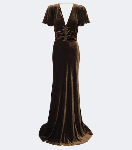 Robe longue Charisse en velours - Ralph Lauren Collection - Modalova