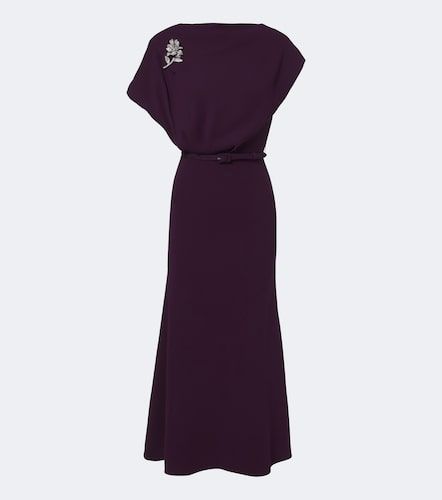 Robe de cocktail en cady à ornements - Roland Mouret - Modalova