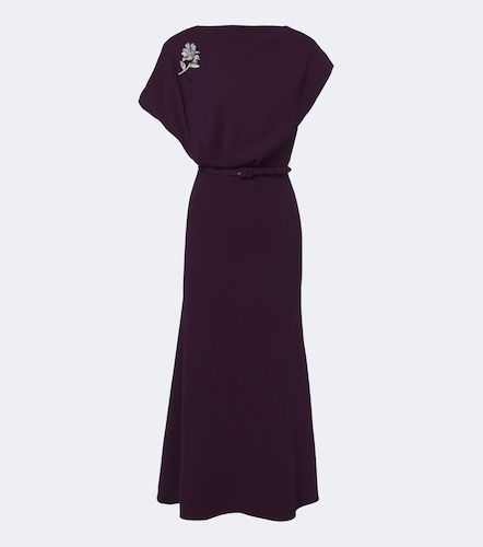 Robe de cocktail en cady à ornements - Roland Mouret - Modalova