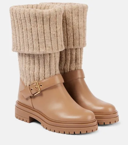 Bottines chaussettes Thurso en cuir - Gianvito Rossi - Modalova