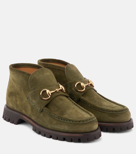 Gucci Bottines Horsebit en daim - Gucci - Modalova