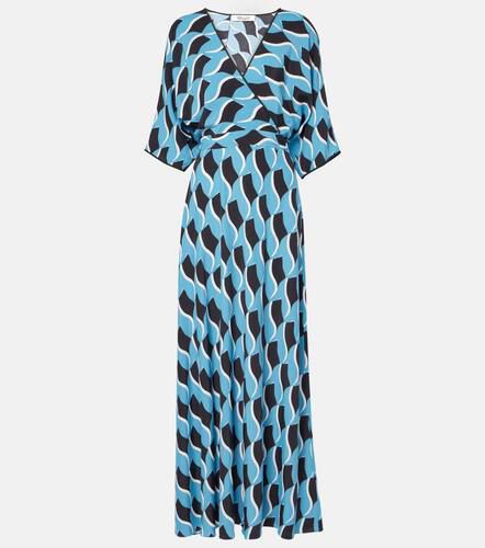 Robe longue Eloise imprimée en crêpe - Diane von Furstenberg - Modalova