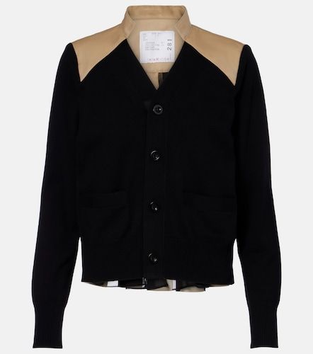 Sacai Cardigan en gabardine - Sacai - Modalova