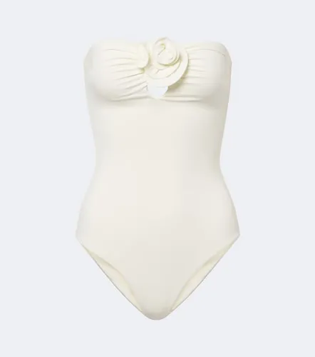 Maillot de bain bustier à appliqué floral - Magda Butrym - Modalova