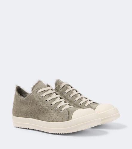Baskets Low Sneaks en cuir façon poulain - Rick Owens - Modalova