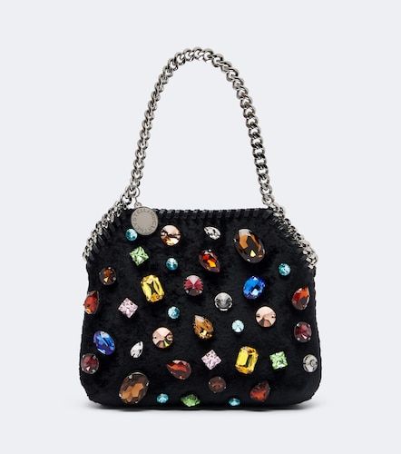Sac Falabella Tiny en velours à ornements - Stella McCartney - Modalova