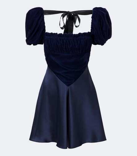Robe en satin de soie et velours - Rodarte - Modalova