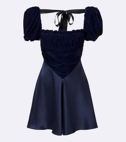 Robe en satin de soie et velours - Rodarte - Modalova