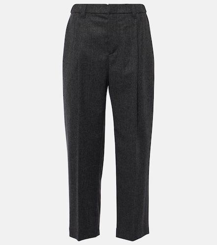 Pantalon droit en laine et cachemire - Brunello Cucinelli - Modalova