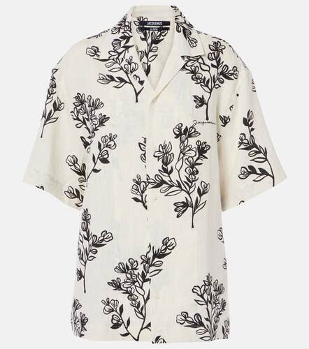 Chemise Jean en lin à fleurs - Jacquemus - Modalova