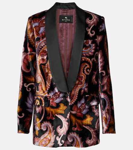 Blazer en velours à motif cachemire - Etro - Modalova