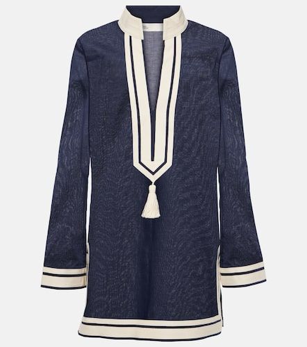 Tunique en coton à houppes - Tory Burch - Modalova