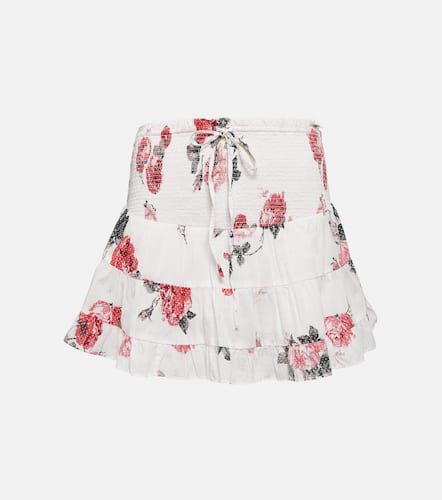 Mini-jupe Aldana en coton à fleurs - LoveShackFancy - Modalova