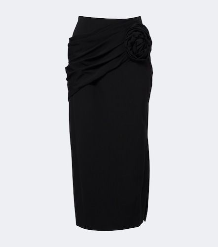 Jupe midi en laine mélangée - Carolina Herrera - Modalova
