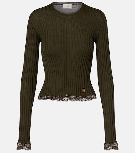 Top en laine, cachemire et soie - Saint Laurent - Modalova