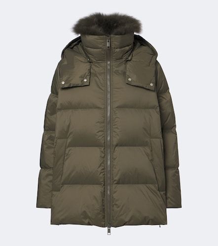 Veste doudoune à capuche - Yves Salomon - Modalova