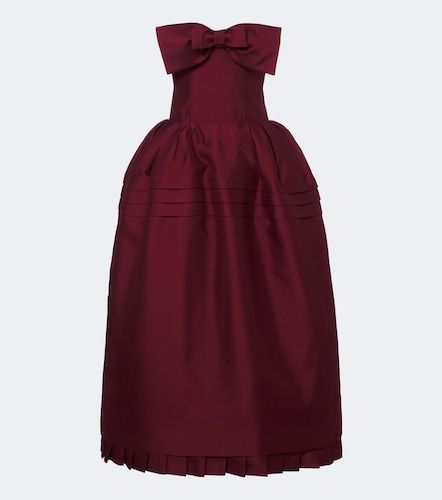 Robe bustier en laine et soie mélangés - Shushu/Tong - Modalova