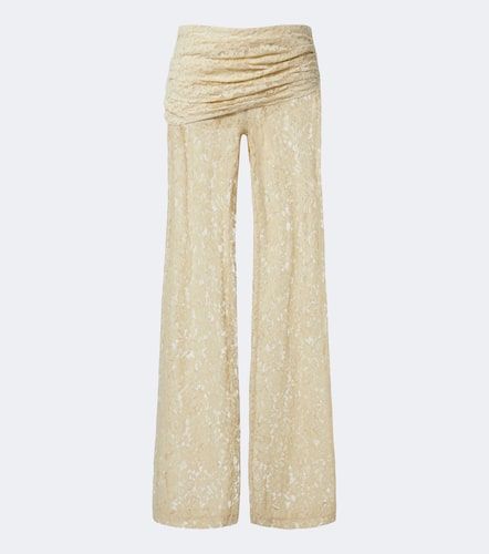 Pantalon ample Rocio en coton mélangé et dentelle - De La Vali - Modalova