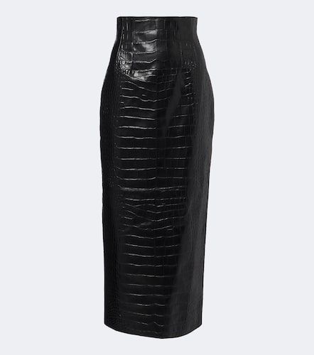 Khaite Jupe midi Loxley en cuir - Khaite - Modalova