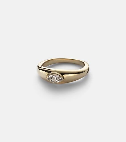 Bague Muse en or 10 ct et diamants - Stone and Strand - Modalova