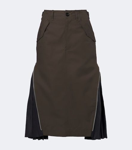 Sacai Jupe midi en coton - Sacai - Modalova