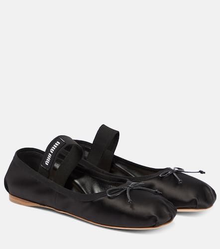 Miu Miu Ballerines en satin - Miu Miu - Modalova