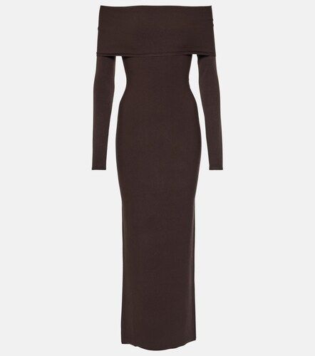 Alaïa Robe midi à encolure bardot - Alaia - Modalova