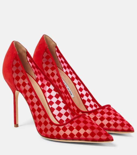 Escarpins Bbla 105 à carreaux - Manolo Blahnik - Modalova